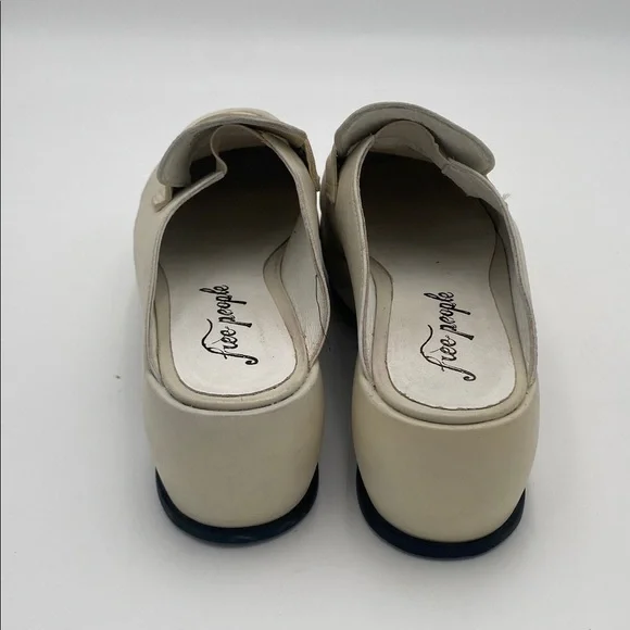 Free people Winston Cream platform Loafers women 38 Silp on Y2K leather retro - Picture 8 of 14